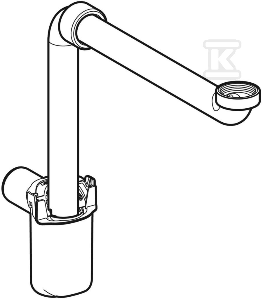 Syfon umywalkowy, model do niewielkich - 151.116.11.1