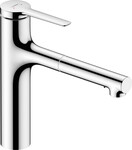Bateria kuchenna 160, metalowa wyciągana wylewka, 2 strumieniowa Zesis M33 chrom