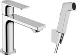 Bateria umywalkowa 110 z główką Bidette i wężem 160 cm, bez kompletu odpływowego Rebris E chrom
