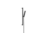 Zestaw prysznicowy 100 1 strumieniowy EcoSmart z drążkiem 65 cm Pulsify E czarny Matowy