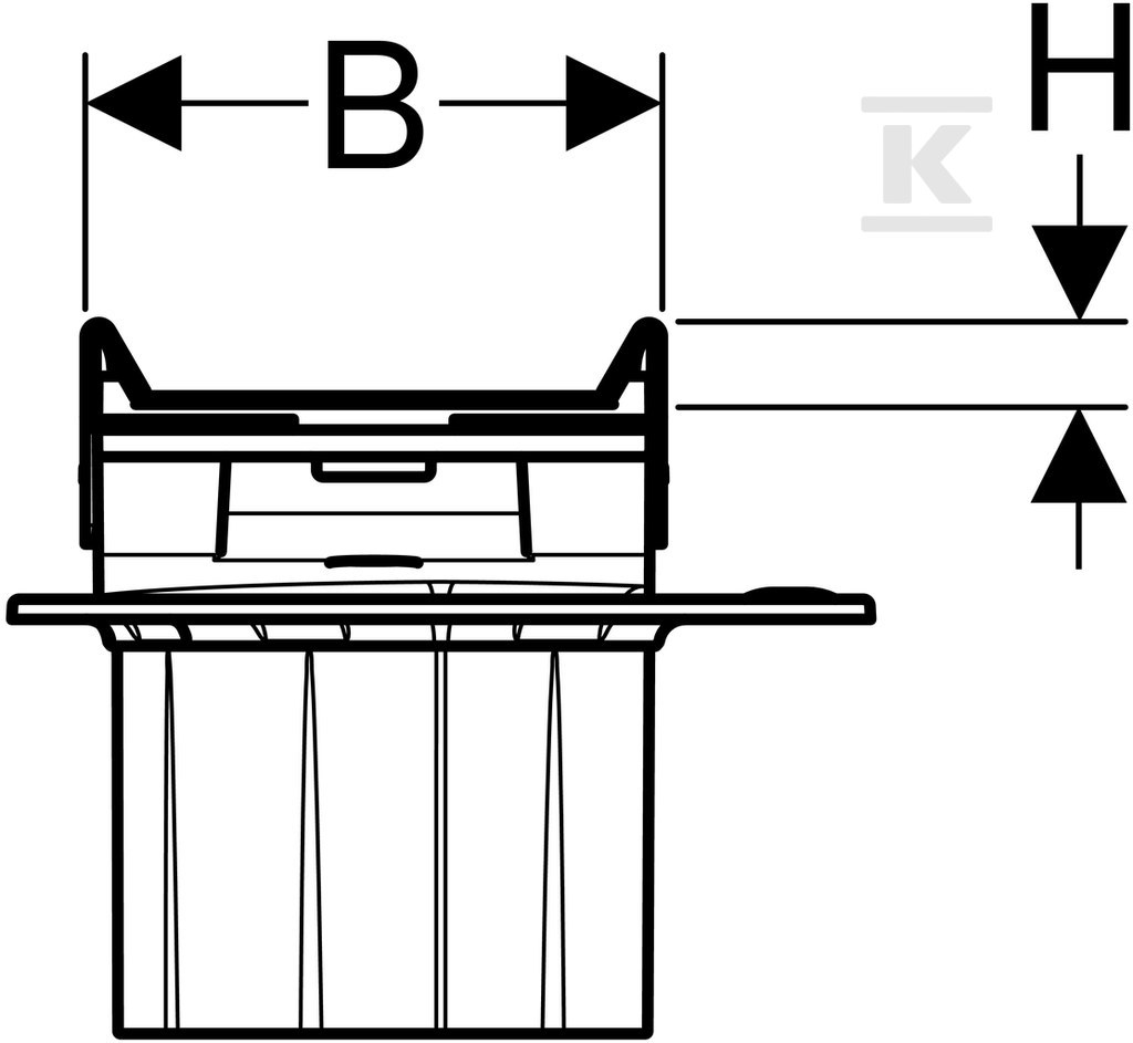 Sběrný žlab CleanLine80 pro lineární - 154.440.KS.1