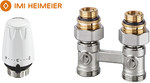 Thermostatic kit with DX head M30x1.5, straight Vekotrim valve G3/4-1/2