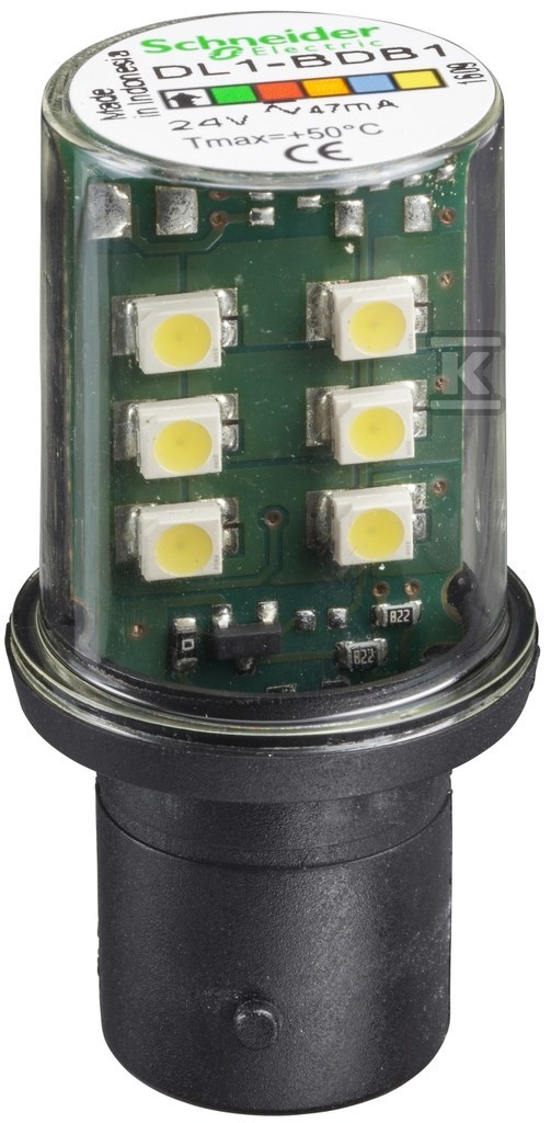 Dioda LED biała BA 15d 24V - DL1BDB1