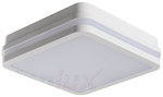 Plafond BENO NW-L-Š 220mm 18W 4000K 1550lm IP54 štvorcový biely