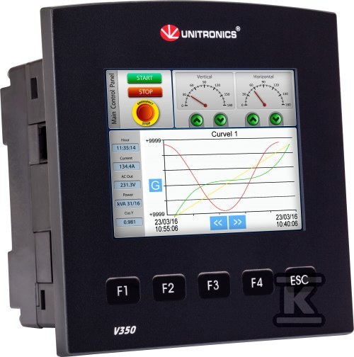 PLC controller with touch panel HMI 3.5 - V350-J-B1