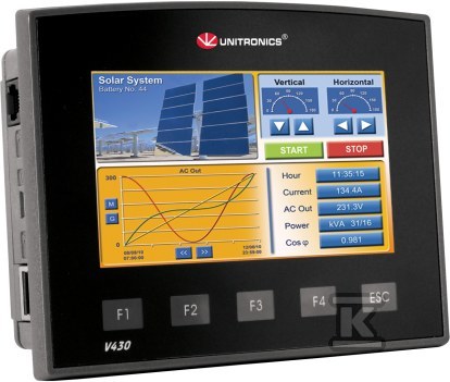 Industrial PLC with touch panel HMI PLC - V430-J-TR34