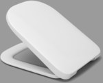 Dante Slim toilet seat for ROCA GAP, soft-close, detachable, Duroplast, C5002G hinge