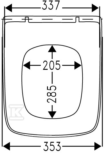 Dante Slim toilet seat for ROCA GAP, - 539876