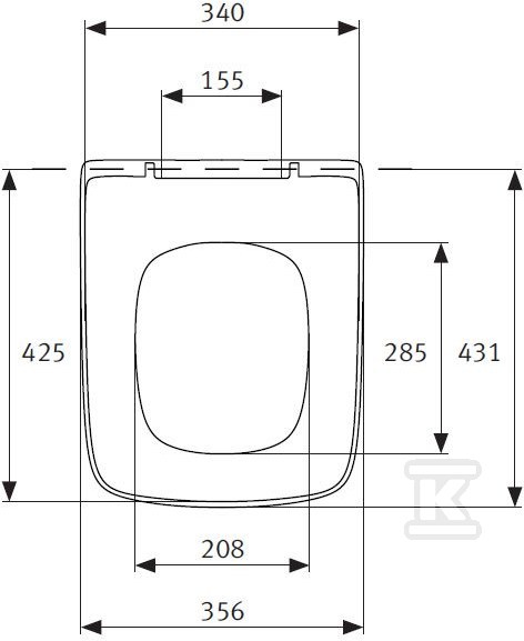 Daya Slim WC seat for KOŁO MODO - 540721