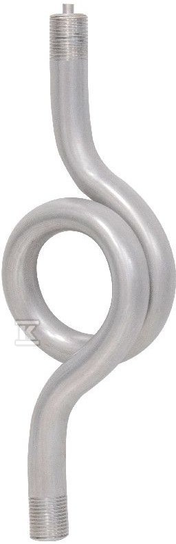 Spiral siphon tube, 2x G1/2", PN25 - 6308110