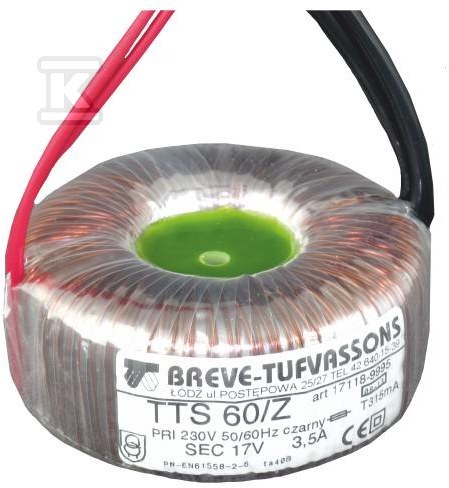 TTS toroidal transformer 35/Z 230/ 12V - 17112-9994