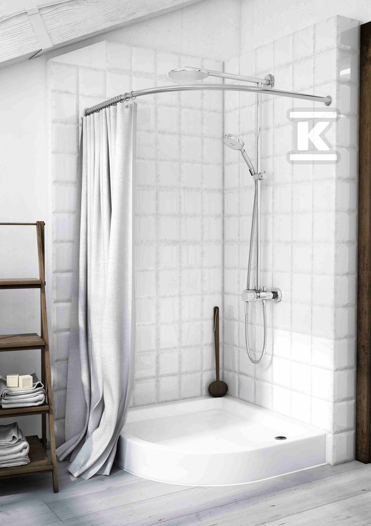 ONNLINE 80x80 cm R55 half-round shower - 15848372