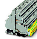 Zacisk modułowy śrubowy, 2,5 mm2, 19 A, 400 V, szyna NS 35, szary