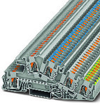 Złączka instalacyjna PE Push-in 400 V 28 A, 3-piętrowa, 4 mm2, szara