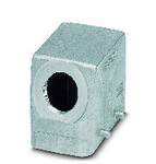 Carcase pentru conector B10, pentru bară transversală, material: turnare din aluminiu sub presiune, rezistentă la apă de mare, ieșire cablu: 1, laterală, 1x M20, înălțime: 57 mm, presetupă cablu: fără, Standard