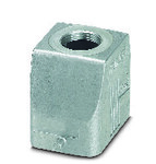 Obudowy wtyku B6, do pałąka wzdłużnego, materiał: odlew aluminiowy ciśnieniowy, odporny na wodę morską, odejście kabla: 1, proste, 1x M20, wysokość: 52 mm, dławnica kablowa: bez, Standard