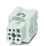 Wkładka stykowa, liczba biegunów: 3+PE, rozmiar: D7, liczba przyłączy na biegun: 1, Gniazdo, Przyłącze Push-in, 230 V/400 V, 10 A, 0,14 mmsup2/sup ... 1,5 mmsup2/sup