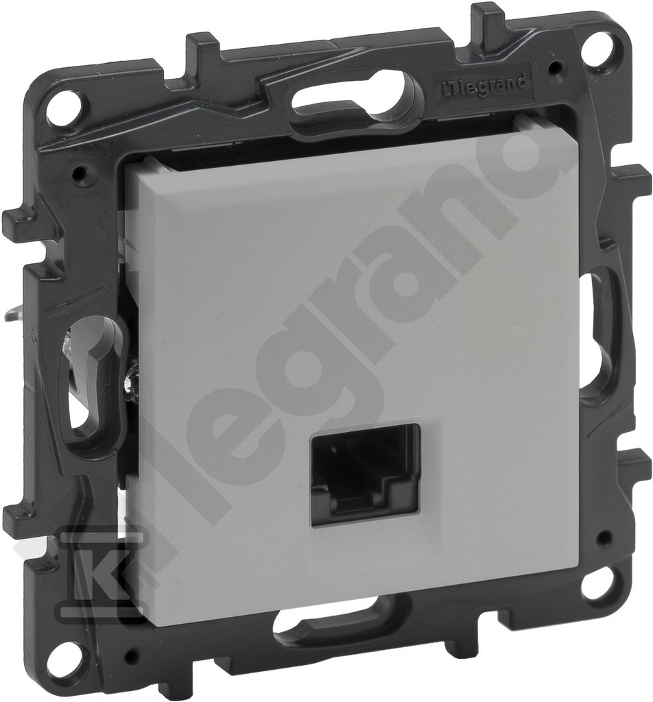 RJ45 cat.5e UTP socket - aluminum - 863359