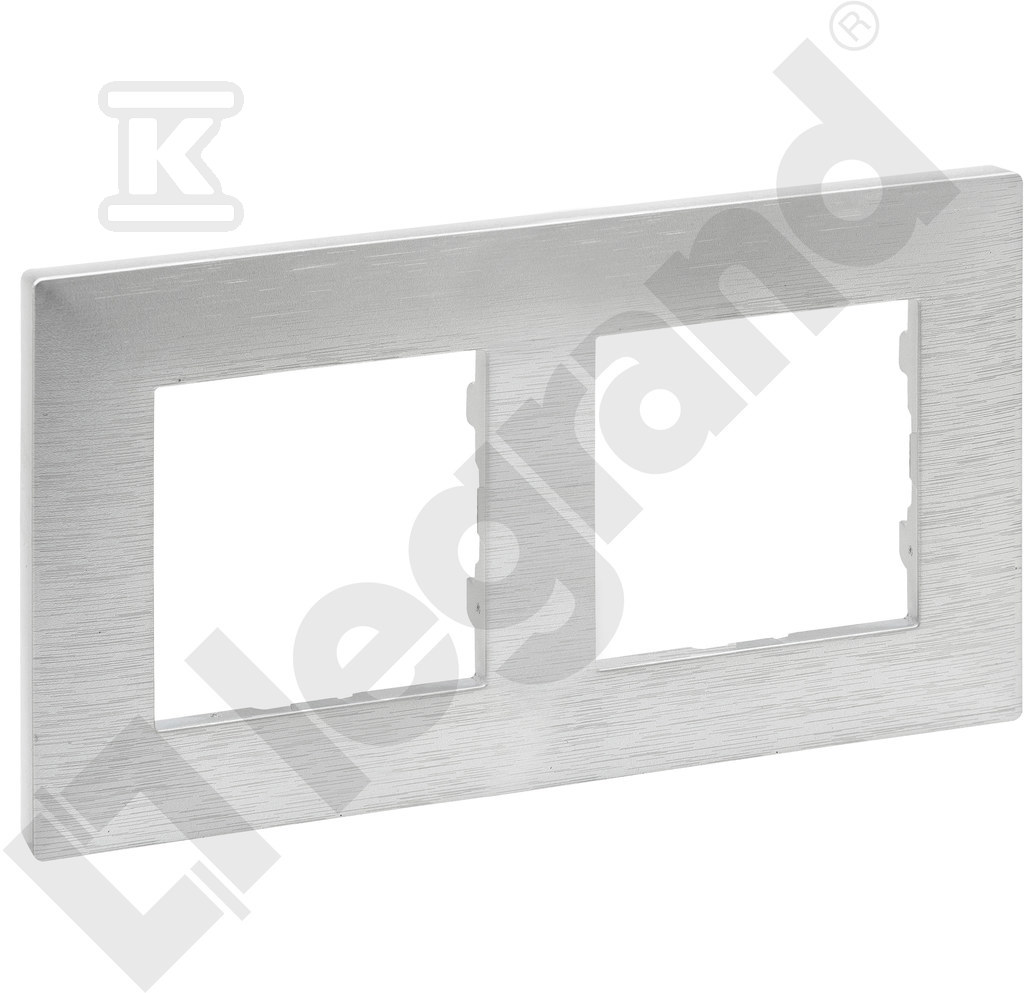 Cadru dublu 2x - culoare aluminiu - 863892