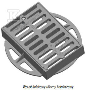 Wpust żeliwny ściekowy H150, KL.C250 - W0200-2517-2000-000