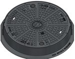 DO 600 H115 cast iron manhole, painted, bolted, KL D400 (40T)