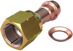 Łącznik z ruchomą nakrętką z brązu (uszczelka) 1/2" MaxiPro