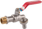 Drain ball valve with metal nipple, 1 ", F-Comfort