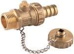 Drain ball valve, male, 3/4", F-Comfort