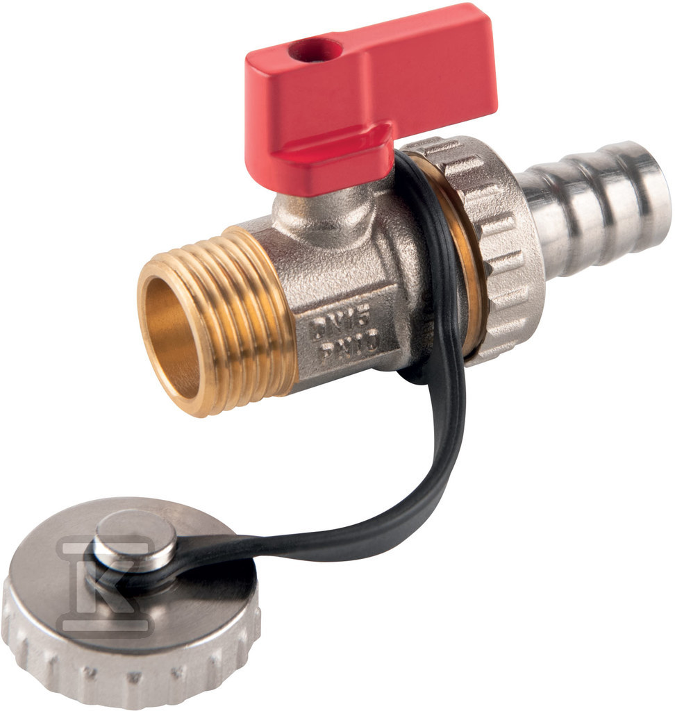 Drain ball valve, threaded, 1/2", - ZSSN1