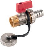 Drain ball valve, threaded, 1/2", F-Comfort