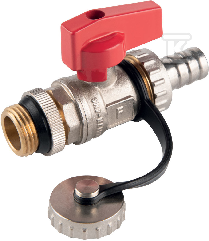 Drain ball valve with seal, female - ZSUN1