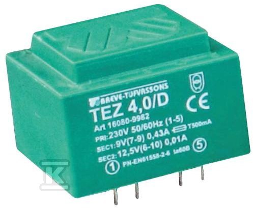 TEZ 4,5/D 230/ 7.5V transformer - 16009-8971