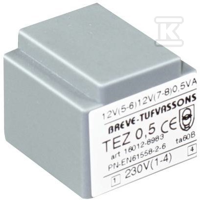 Transformer TEZ 0,5/D 230/15-15V - 16015-8997