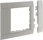 Maskownica 80 mm 1-krotna 55x55 mm PC-ABS bezhalogenowy lakierowany alu
