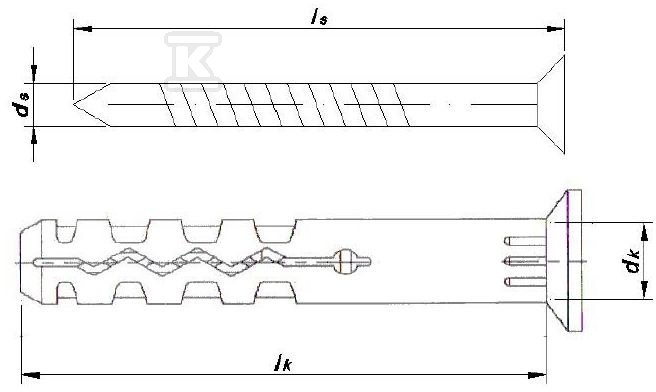 Expansion joint metal-plastic type KWK - B2066957-20E