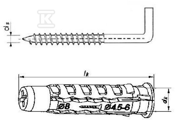 Złącze rozporowe metalowo-tworzywowe - B2067084-10E