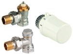 Set für Seitenheizkörper: Thera-6 T3019W0 Kopf + Heizkörperventil, Eck, 1/2"V2020ESX15 + Rücklaufventil, Eck, 1/2" V2420E0015