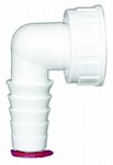 Kolano podłączeniowe do węża z pralki lub zmywarki 1"x3/4" stożek (17-23mm)