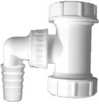 Trójnik DN40x6/4" z przyłączem węża odpływowego pralki lub zmywarki 3/4" (17-23mm)