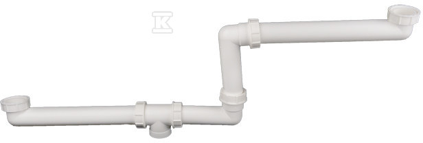 Rury odpływowe DN40x6/4" do podwójnych - HL27