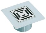 Nadstawka z kołnierzem z PCV 206x206mm i kratką ściekową ze stali szlachetnej 138x138mm do wpustów serii HL72.1 i HL317 oraz nadstawek HL350, HL350.2