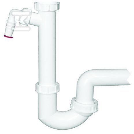 Syfon rurkowy DN50 z przegubem kulowym - HL100/50