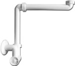 Syfon umywalkowo-meblowy DN40x5/4" regulowany, czyszczak, rozeta