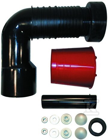 Kolano WC DN90 / 110 / 90 ° PE z - HL225.1/90