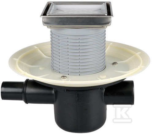 Wpust stropowy DN50 poziomy z bocznym - HL300-3020
