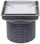 Nasada pasująca do wpustów HL80-510 (3020) pod płytkę z ramką nierdzewną 132x132mm/112x112mm