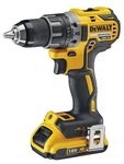 DEWALT Akkusystem 18V G2 XR bürstenloser Bohrschrauber, 13 mm, 2 Gänge, 0-550/0-2000 U/min, 70 Nm, 2 Li-Ion 2,0 Ah Akkus, XR-Mehrspannungsladegerät, TSTAK-Koffer