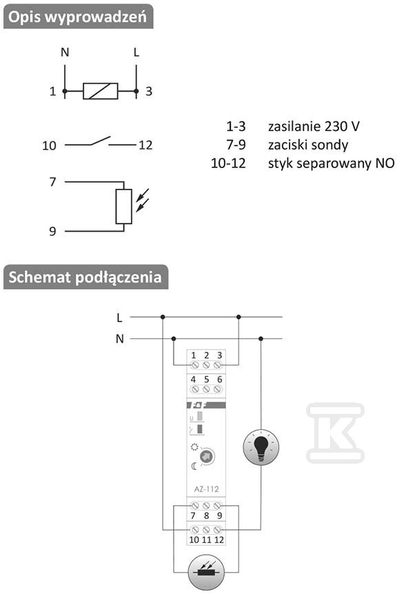 Automat zmierzchowy AZ-112-LED z - AZ-112-LED