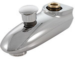 OPTIMA spout with a projection of 85mm with a pressure switch, color: glossy chrome