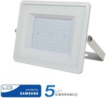 Projektor LED V-TAC 100W SAMSUNG CHIP Biały VT-100-W 6400K 8200lm 5 Lat Gwarancji